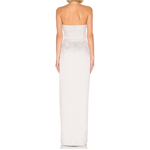 jay godfrey darcy gown in silver size 2 - Picture 3 of 8